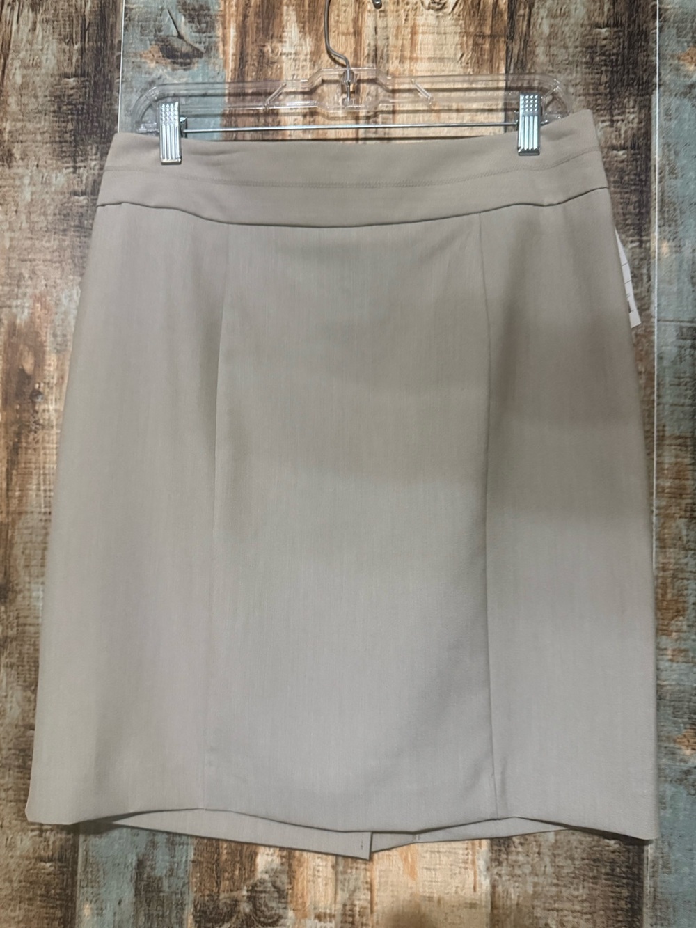 George Neutral Beige Pencil Skirt